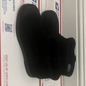 UGG Black Suede Slip-On Shoes